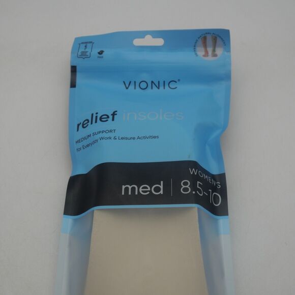 NEW Vionic Relief Women's Full Length Orthotic Insoles Women's Medium 8.5-10 - Picture 5 of 8